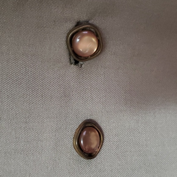 Vintage,  Sears green wool coat with real fur collar. - Picture 3 of 13